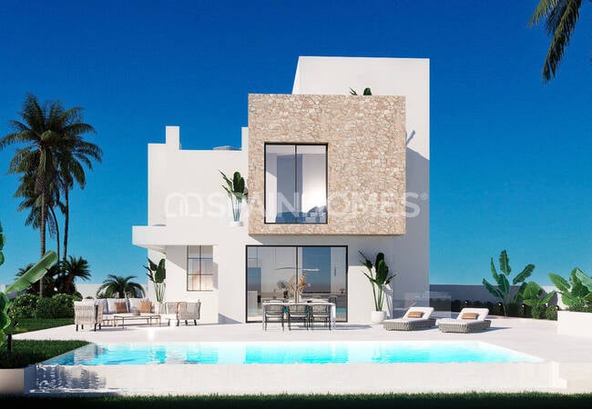 Finestrat Alicante'de Golf Sahası Yakınında Müstakil Villalar