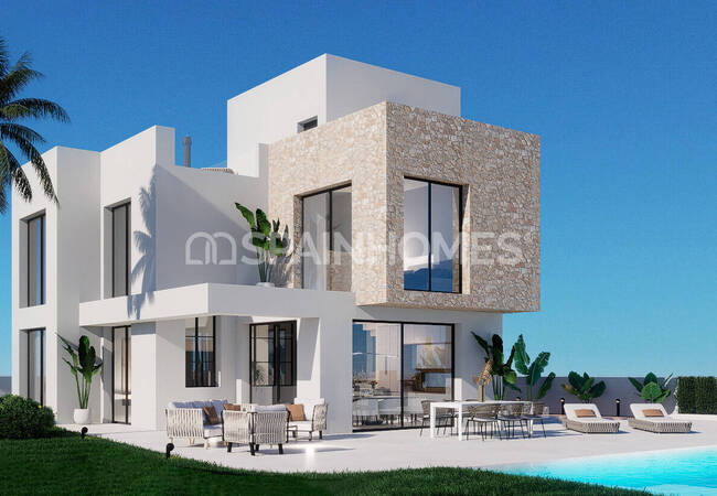Finestrat Alicante'de Golf Sahası Yakınında Müstakil Villalar 1