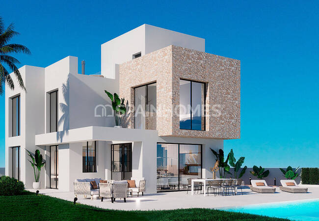 Finestrat Alicante'de Golf Sahası Yakınında Müstakil Villalar 3