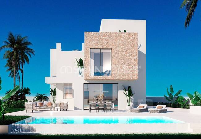 Finestrat Alicante'de Golf Sahası Yakınında Müstakil Villalar 4