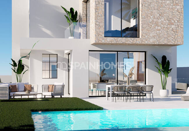Finestrat Alicante'de Golf Sahası Yakınında Müstakil Villalar 5