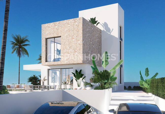 Finestrat Alicante'de Golf Sahası Yakınında Müstakil Villalar 8