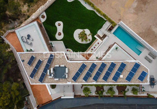 Benidorm Alicante'de Panoramik Manzaralı Lüks Villa 58