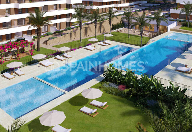 Alicante Villajoyosa'da Plaja Yürüme Mesafesinde Şık Daireler 6