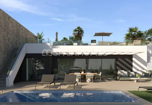 Stylish 3-bedroom Houses with Private Pool in Alicante Mutxamel 3