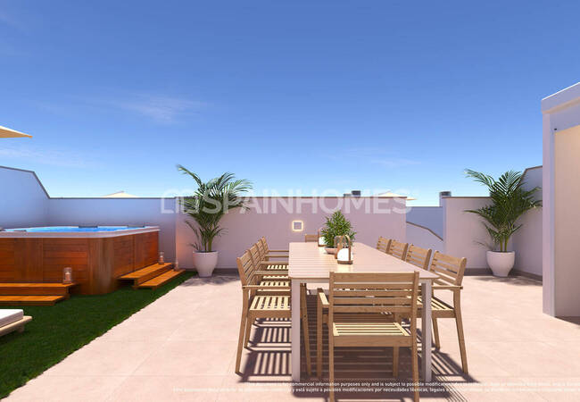 Pilar De La Horadada'da Plaja Yakın Şık Daireler 13