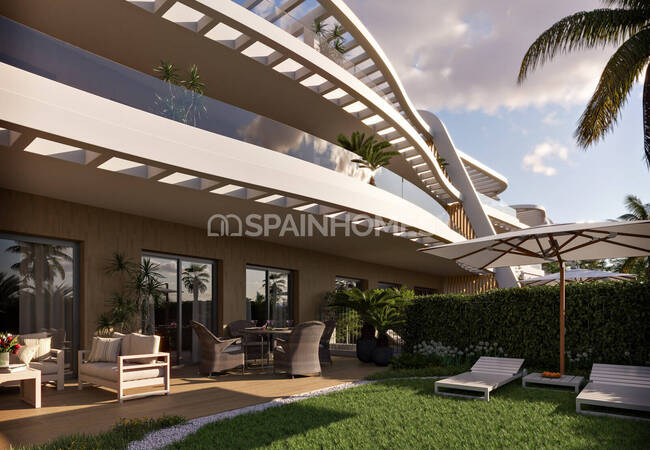 2 and 3-bedroom Golf Flats in a Complex with Pool in Finestrat 4