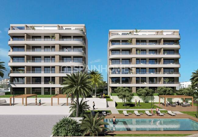 Seaside Flats with Pool and Parking in Alicante Villajoyosa 1