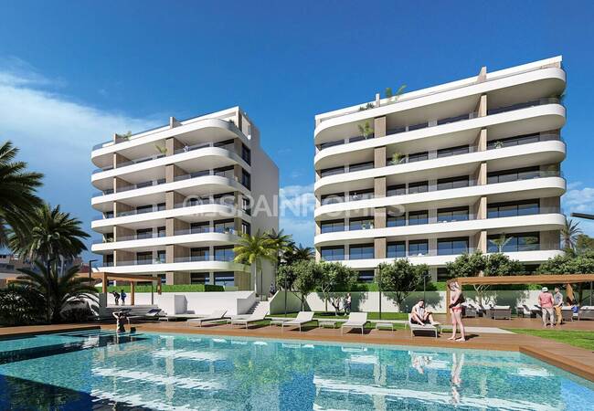 Seaside Flats with Pool and Parking in Alicante Villajoyosa