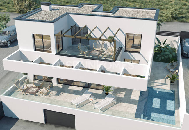 Elegante Häuser Mit Meerblick Und Privaten Pools In Finestrat 1