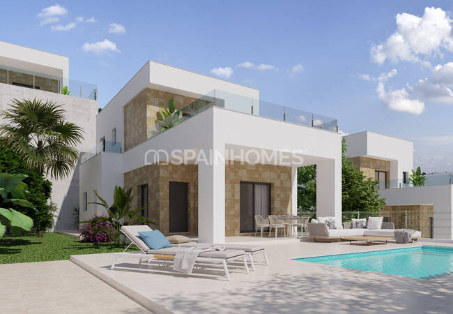 Eleganta Fristående Hus Med Pool I Polop Costa Blanca