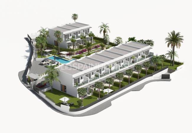 Elegante 3-schlafzimmer-häuser In Finestrat Mit Pool & Garten 9