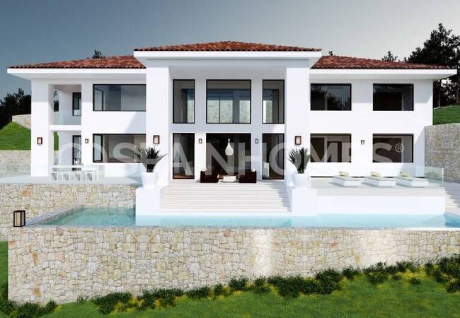 Jávea Alicante'de Deniz Manzaralı Geniş Şık Tasarımlı Villa 