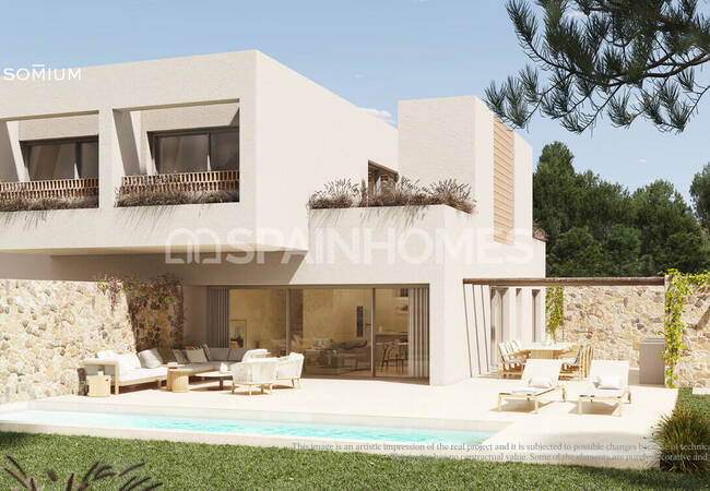 Elegantes Villas De 3 Dormitorios Con Piscina En Las Colinas