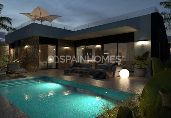 Moderna Hus Med Pool Och Takterrass I Ciudad Quesada 1