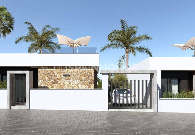 Moderna Hus Med Pool Och Takterrass I Ciudad Quesada 4