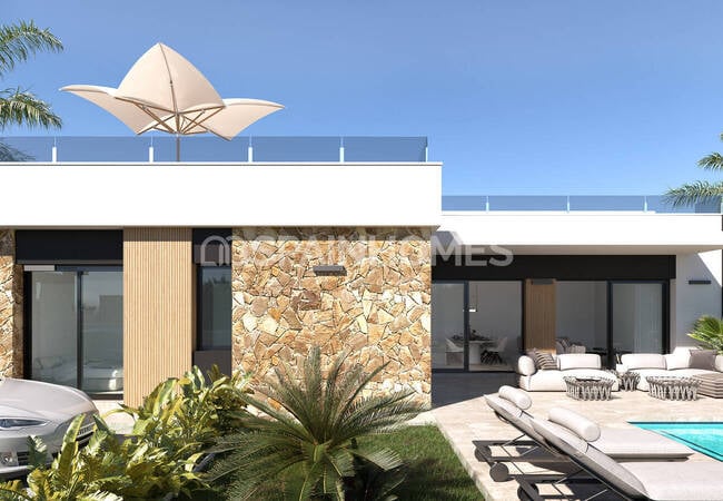 Moderna Hus Med Pool Och Takterrass I Ciudad Quesada 3