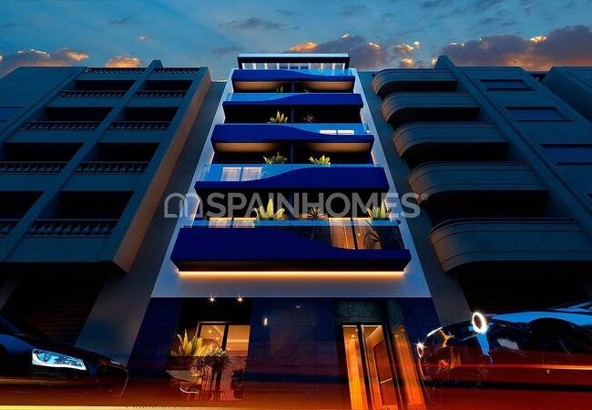 Torrevieja Alicante'de Denize 200 M Mesafede Şık Daireler 2