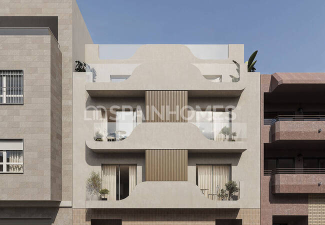 Lägenheter I Ett Boutiqueprojekt Med Takpool I Torrevieja