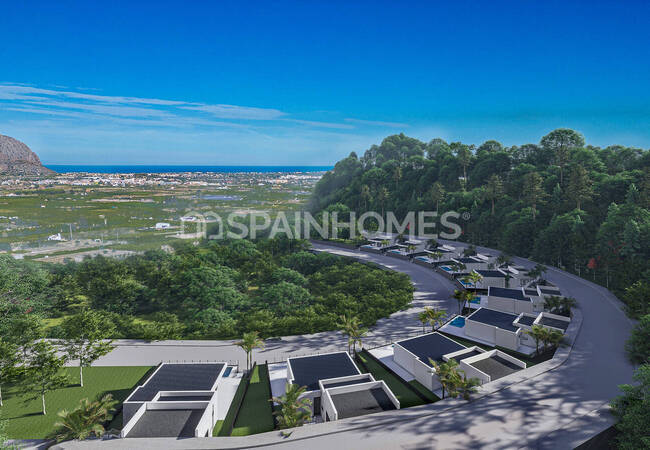 Alicante Monte Solana'da Deniz Manzaralı ve Havuzlu Villalar 6