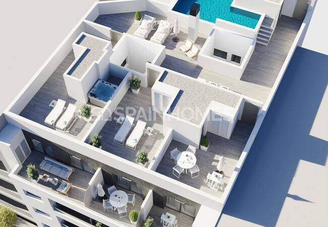 Flats in a Complex 300 M From the Sea in Torrevieja Alicante 7