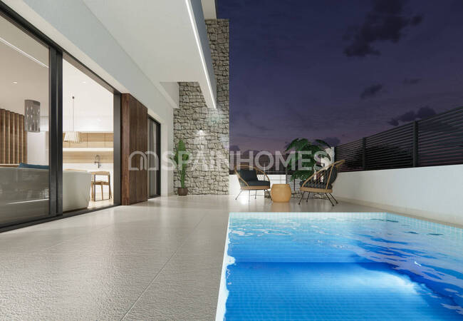 فلل شبه منفصلة مع مسابح خاصة في دولوريس، أليكانتي 6