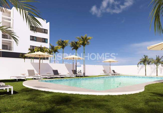 Квартиры с общим бассейном в Вильяхойосе рядом с пляжем 1