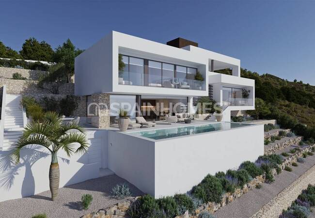 Villa Con Vistas Panorámicas Al Mar Y Piscina Infinita En Altea 2