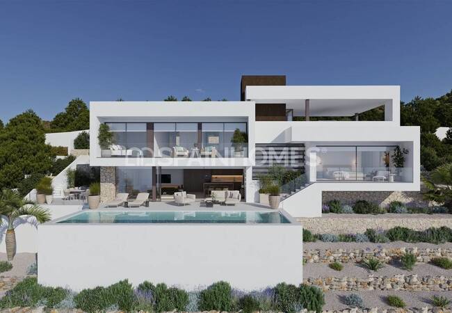 Villa Con Vistas Panorámicas Al Mar Y Piscina Infinita En Altea 1