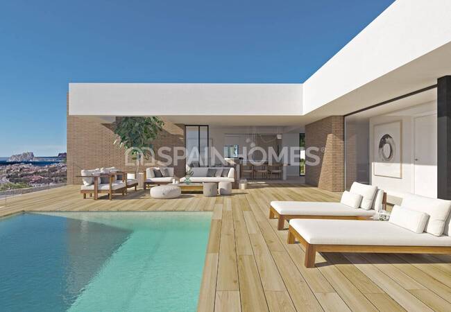 Villa Mit Meerblick Und Pool In Alicante Cumbre Del Sol 1