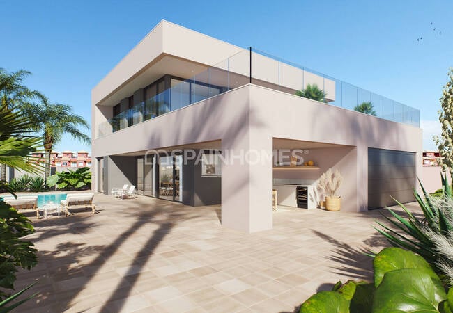 Villa's Met Zwembad Tegenover Het Strand In La Zenia Alicante 3