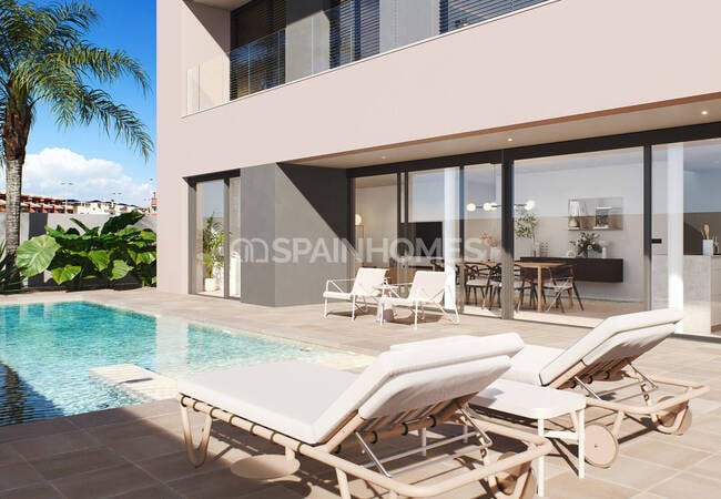 Villa's Met Zwembad Tegenover Het Strand In La Zenia Alicante 1