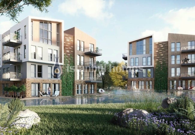 低层建筑群中的优质 Cekmekoy 公寓 2