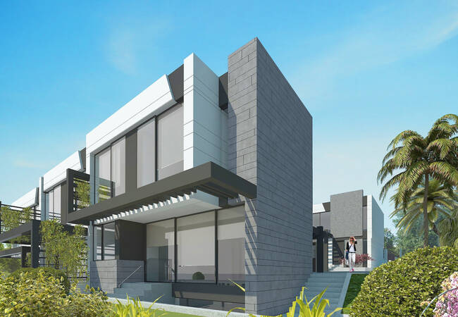 Moderne Huizen Met Kenmerkende Stijl In Torre Del Mar, Velez Malaga 1