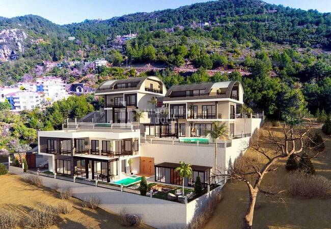 Villas Individuelles Avec Piscine Privée À Alanya Bektas