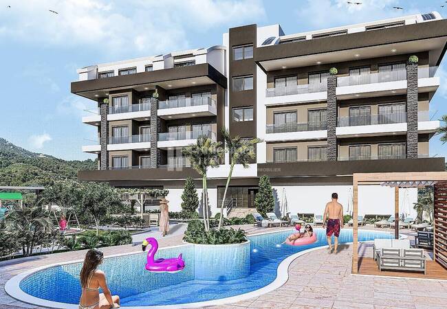 Immobilier Élégant Dans Un Quartier Paisible À Oba Alanya