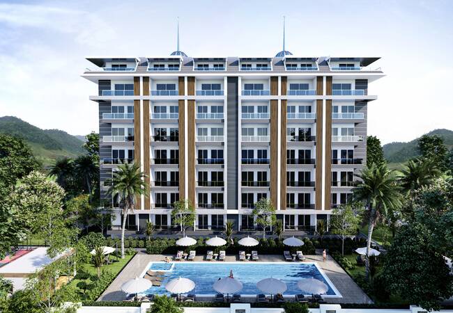 Élégants Appartements Résidentiels Vue Mer À Gazipasa Antalya