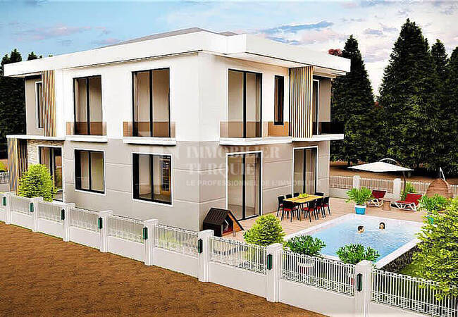Spacieuse Maison Individuelle Avec Piscine Privée À Dosemealti
