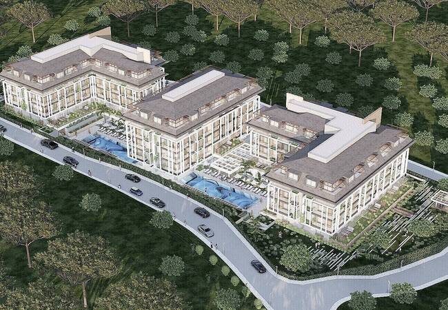 Appartements Dans Résidence Entrelacée Avec Nature À Alanya 1