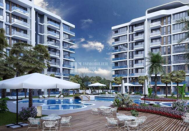 Appartement Résidentiel Avec Riches Installations À Antalya