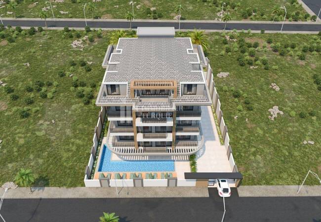 Nouveaux Immobiliers Vue Mer Dans Une Résidence À Alanya