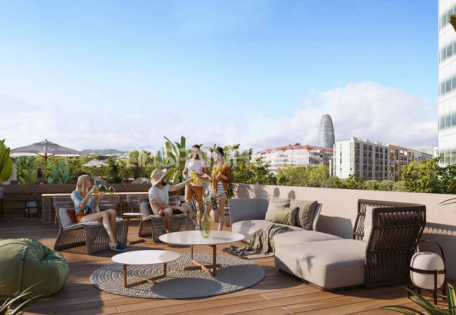 Flats in a Complex Near the Beach in Poblenou Barcelona 3