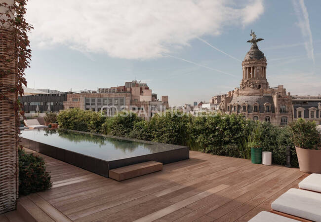 Barselona Passeig De Gràcia'da Havuzlu Binada Şık Daireler 1