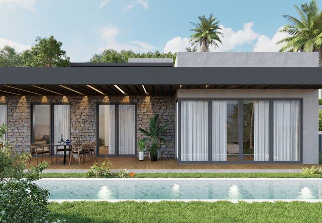 Maisons Nouvelles Vue Magnifique Sur Mer À Mugla Bodrum 1