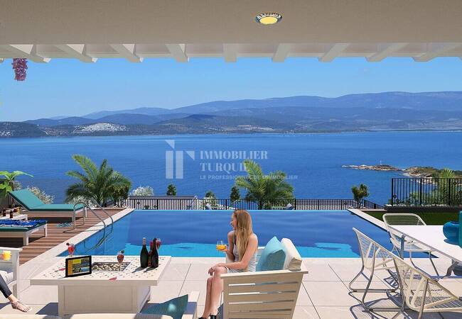 Villas Au Design Moderne Vue Mer À Bodrum En Turquie
