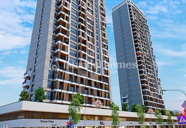 Luminous Apartments with Full-length Windows in Kartal 2