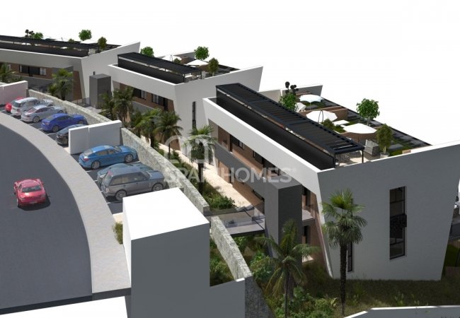 Finestrat Alicante’de Dağ ve Deniz Manzaralı Modern Daireler 4