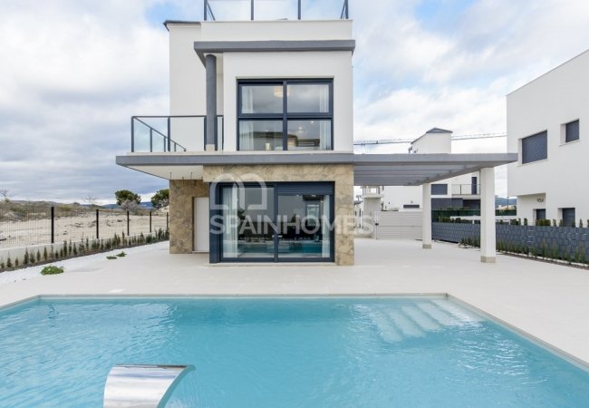 Современная Вилла с 4-мя Спальнями в Касталье, Аликанте 3