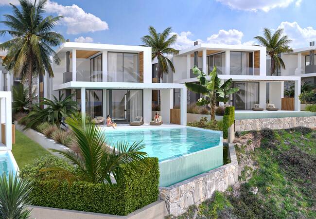 Villas Vue Mer Avec Jardin Et Piscine À Chypre Du Nord Girne