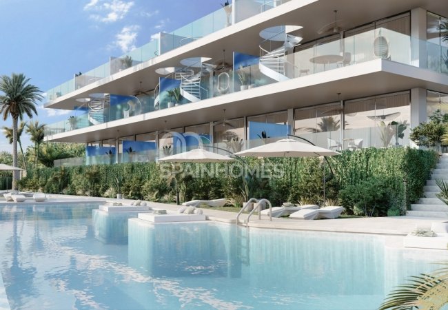 Fuengirola’da Modern Tasarımlı Deniz Manzaralı Daireler 3